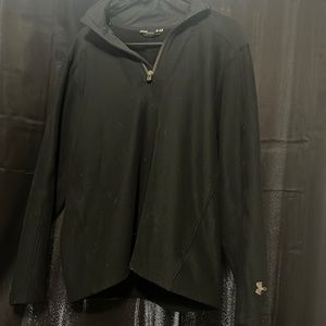 men’s black half zip